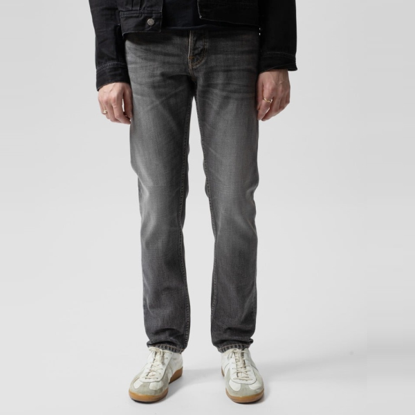 NUDIE JEANS STEADY EDDIE GREY CROSS HATCH