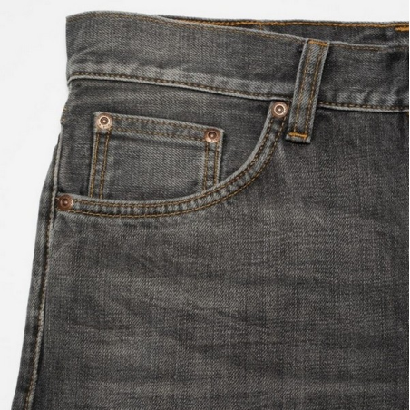 NUDIE JEANS STEADY EDDIE GREY CROSS HATCH