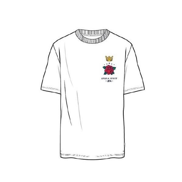 LYLE & SCOTT CAMISETA RELAXED ROSE AND CROWN.