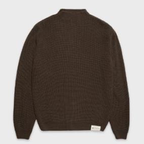 CAT JERSEY HALF NECK RIBBED KNIT