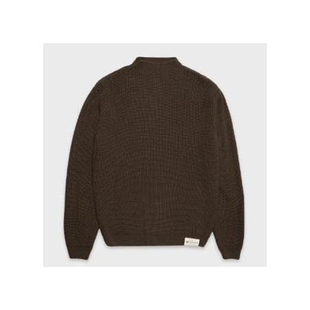 CAT JERSEY HALF NECK RIBBED KNIT