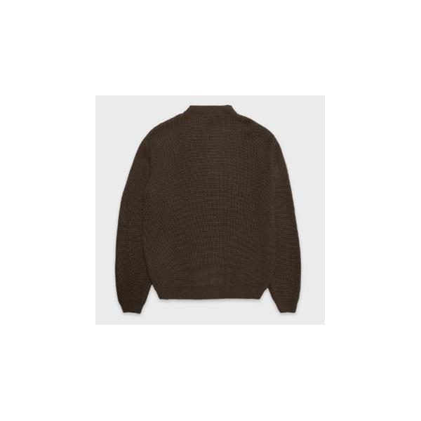 CAT JERSEY HALF NECK RIBBED KNIT