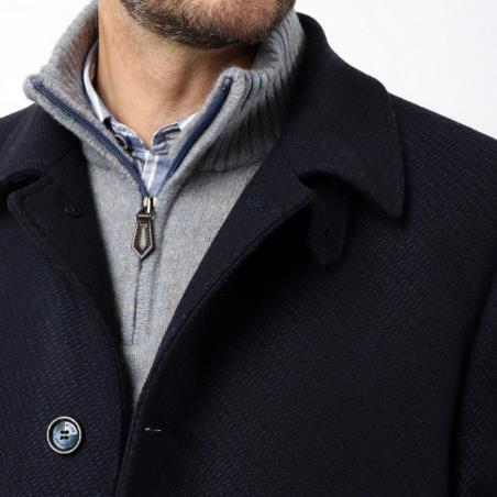 FLORENTINO ABRIGO LANA BICOLOR