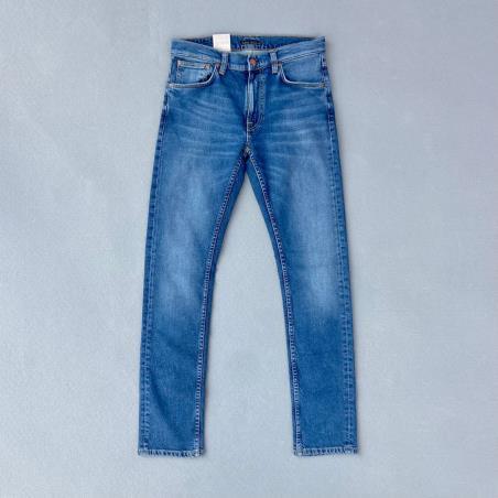 NUDIE JEANS LEAN DEAN BLUE MUD