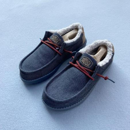 HEY DUDE ZAPATO WALLY BLACK SHELL