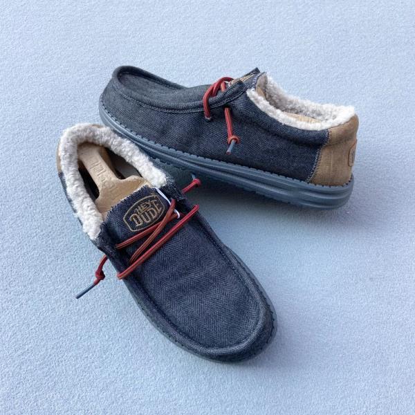 HEY DUDE ZAPATO WALLY BLACK SHELL