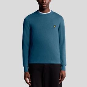 LYLE & SCOTT JERSEY COTTON MERINO CREW NECK JUMPER