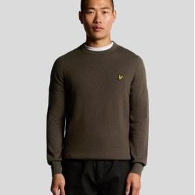 LYLE & SCOTT JERSEY COTTON MERINO CREW NECK JUMPER