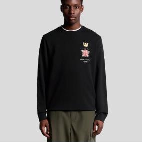 LYLE & SCOTT SUDADERA ROSE AND CROWN GRAPHIC CREW