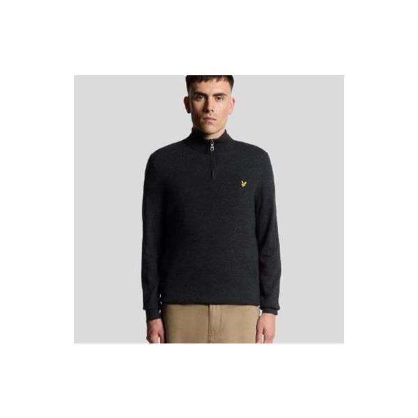 LYLE & SCOTT JERSEY LAMBSWOOL BLEND QUARTER ZIP
