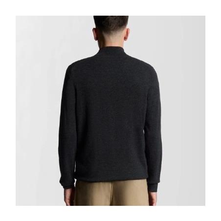 LYLE & SCOTT JERSEY LAMBSWOOL BLEND QUARTER ZIP