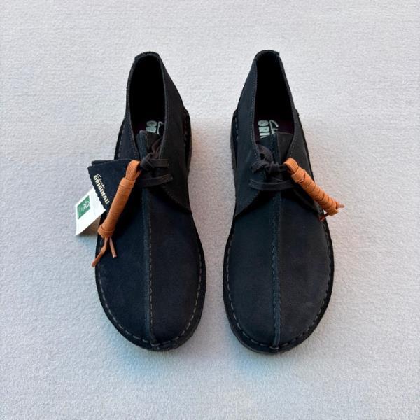 CLARKS BOTIN DESERT TREK BLACK SUEDE