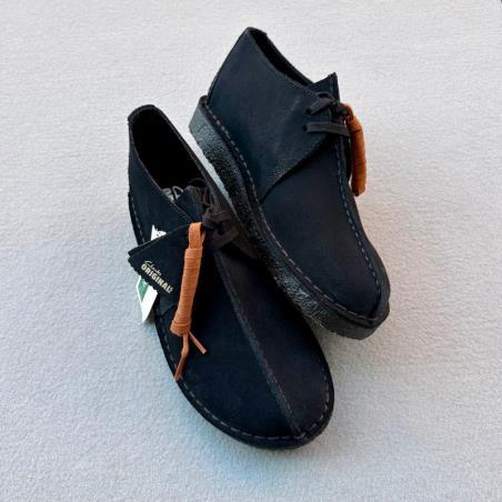 CLARKS BOTIN DESERT TREK BLACK SUEDE