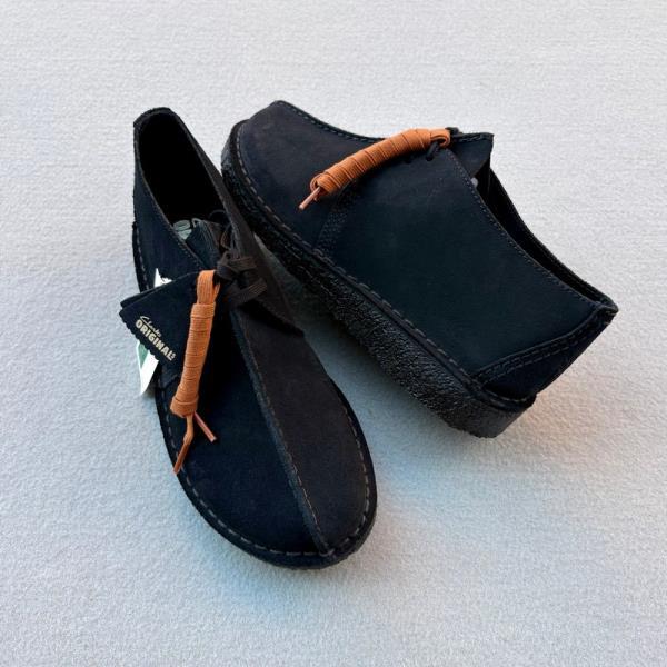 CLARKS BOTIN DESERT TREK BLACK SUEDE