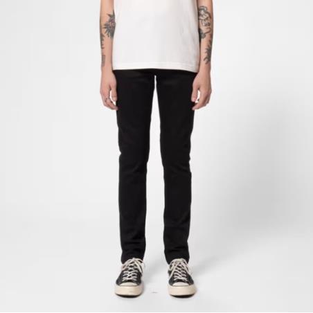 NUDIE JEANS LEAN DEAN - EVER BLACK