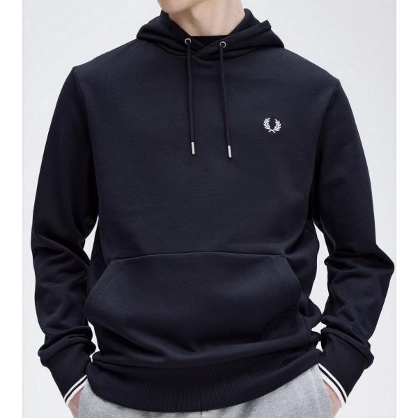 FRED PERRY SUDADERA CON CAPUCHA MARINO