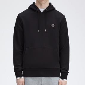 FRED PERRY SUDADERA CON CAPUCHA NEGRA