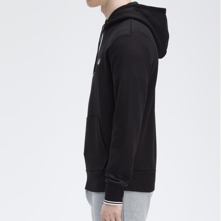 FRED PERRY SUDADERA CON CAPUCHA NEGRA