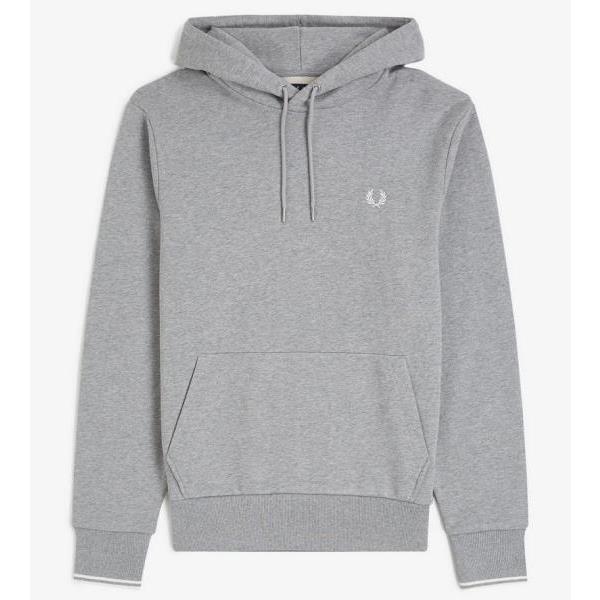 FRED PERRY SUDADERA CON CAPUCHA GRIS