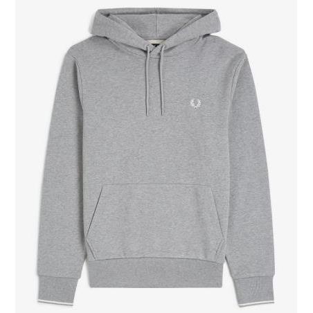 FRED PERRY SUDADERA CON CAPUCHA GRIS