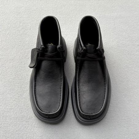 CLARKS BOTIN TORVIEW HI BLACK LEATHER