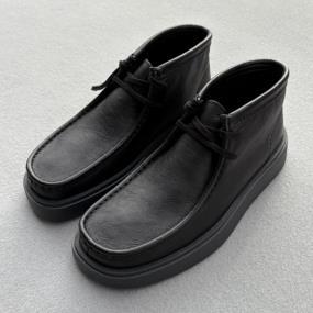 CLARKS BOTIN TORVIEW HI BLACK LEATHER 2