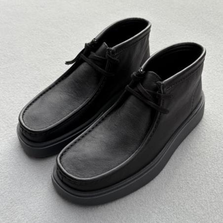 CLARKS BOTIN TORVIEW HI BLACK LEATHER