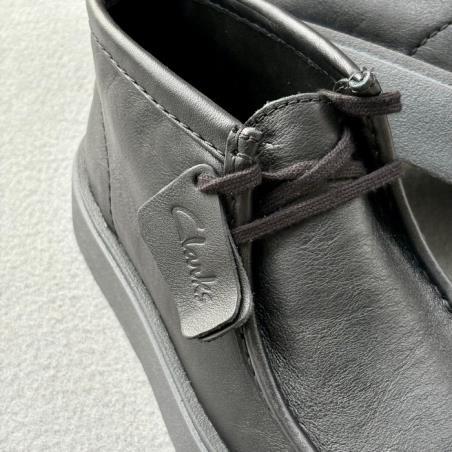 CLARKS BOTIN TORVIEW HI BLACK LEATHER