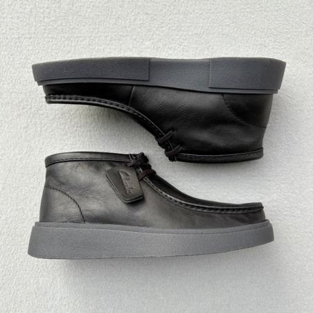 CLARKS BOTIN TORVIEW HI BLACK LEATHER