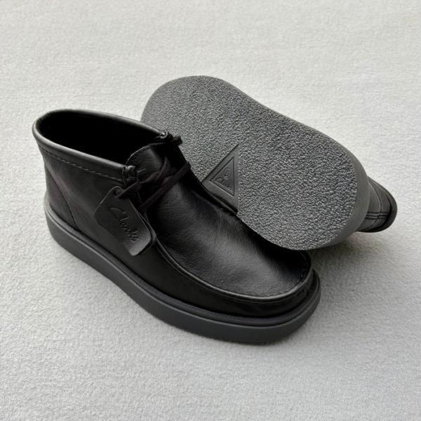 CLARKS BOTIN TORVIEW HI BLACK LEATHER