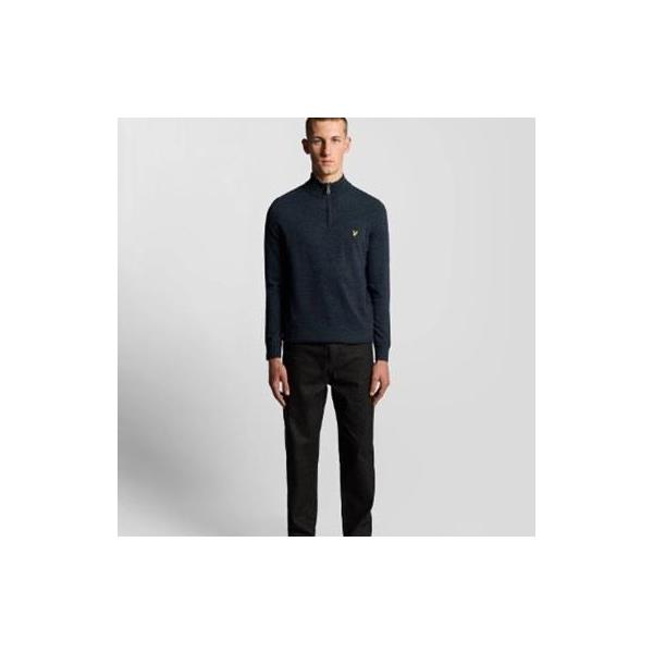 LYLE & SCOTT JERSEY LAMBSWOOL BLEND QUARTER ZIP