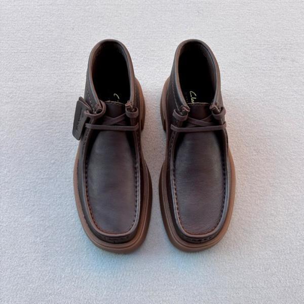 CLARKS BOTIN TORVIEW HI BROWN LEATHER