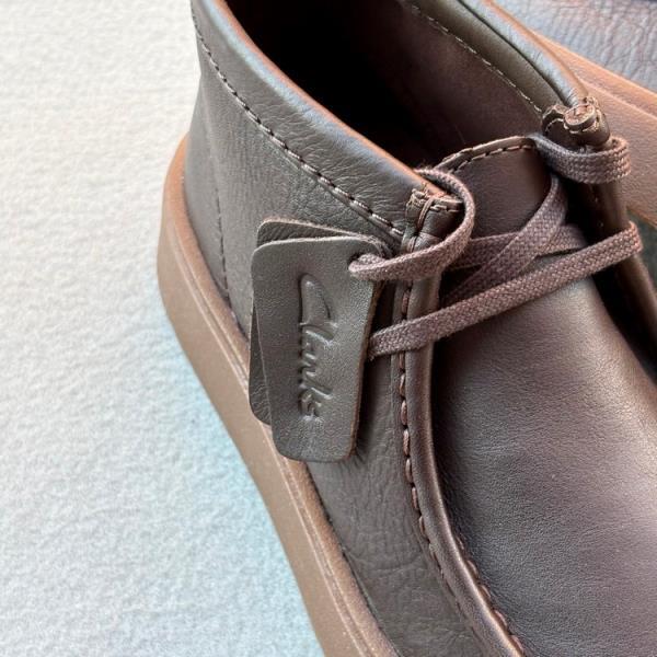 CLARKS BOTIN TORVIEW HI BROWN LEATHER