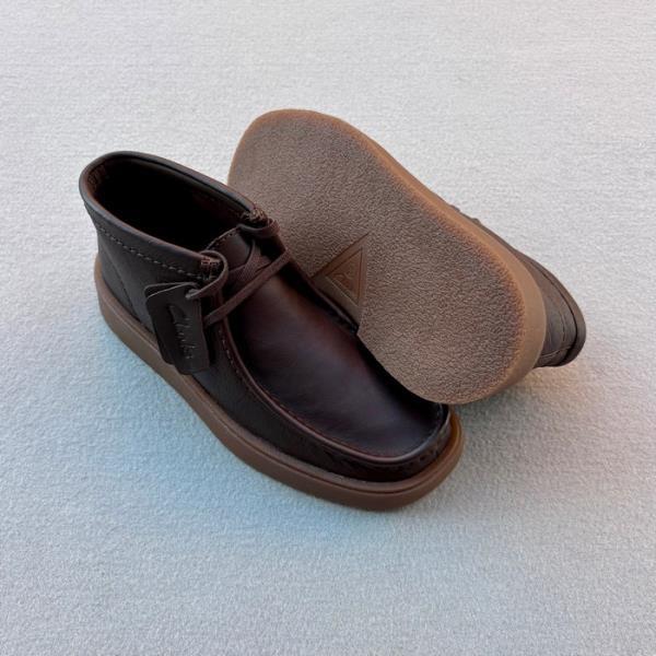 CLARKS BOTIN TORVIEW HI BROWN LEATHER