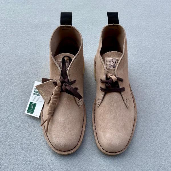 CLARKS DESERT BOOT WOLF SUEDE