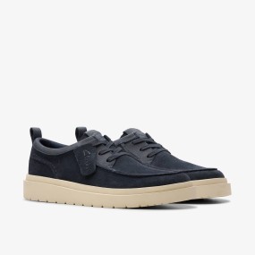 CLARKS ZAPATO POLDEN MOC NAVY SUEDE