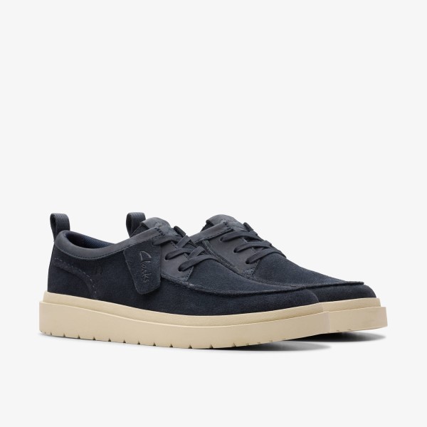 CLARKS ZAPATO POLDEN MOC NAVY SUEDE