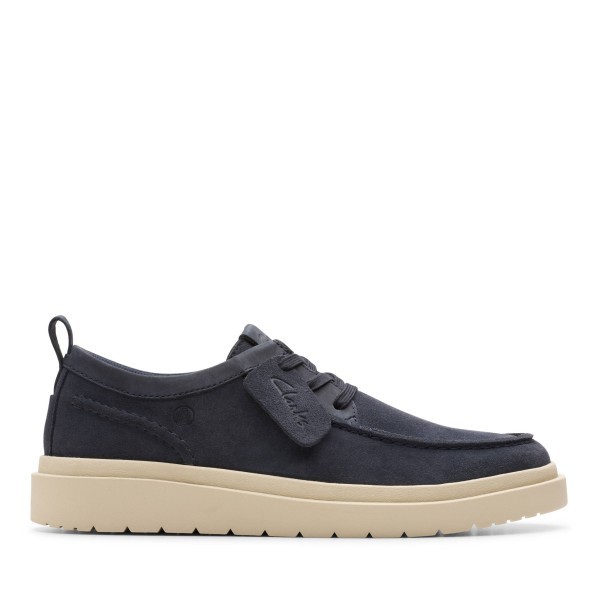 CLARKS ZAPATO POLDEN MOC NAVY SUEDE