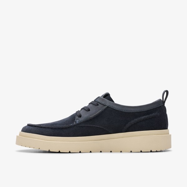 CLARKS ZAPATO POLDEN MOC NAVY SUEDE
