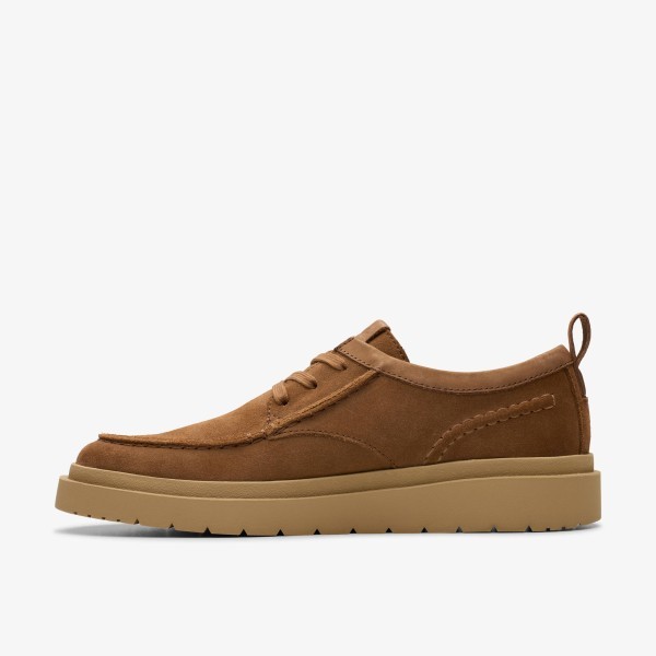 CLARKS ZAPATO POLDEN MOC COLA SUEDE