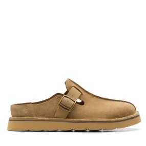 CLARKS ZUECO SOLSBURY MULE DARK SAND SUEDE 2
