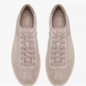 CLARKS ZAPATILLA LOCKFORD LACE GREY SUEDE 2