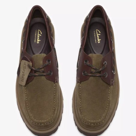 CLARKS NÁUTICO CLEYHILL BOAT OLIVE COMBI