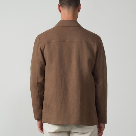 ETIEM SOBRECAMISA BOLSILLOS PLASTÓN TENCEL/LINO