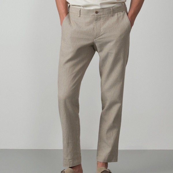 ETIEM PANTALÓN  SPORT GOMAS EN TEJIDO RAYITAS