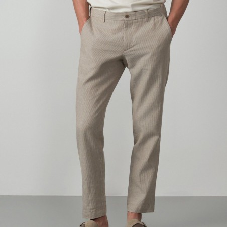 ETIEM PANTALÓN  SPORT GOMAS EN TEJIDO RAYITAS