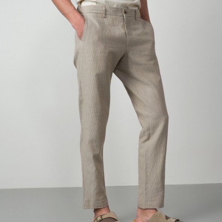 ETIEM PANTALÓN  SPORT GOMAS EN TEJIDO RAYITAS