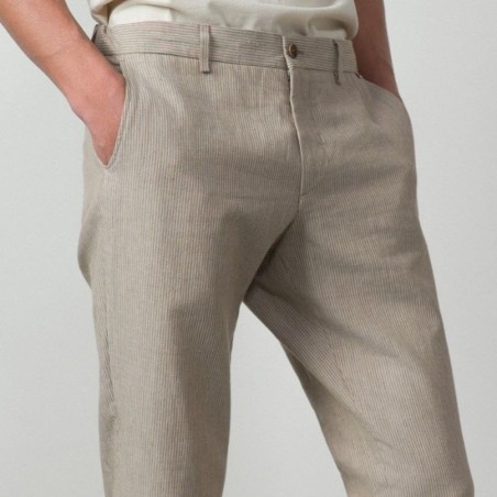 ETIEM PANTALÓN  SPORT GOMAS EN TEJIDO RAYITAS