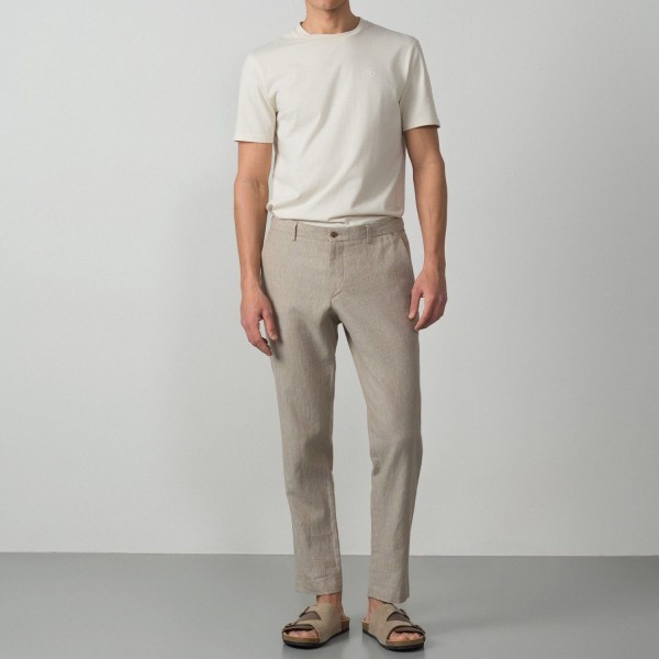 ETIEM PANTALÓN  SPORT GOMAS EN TEJIDO RAYITAS
