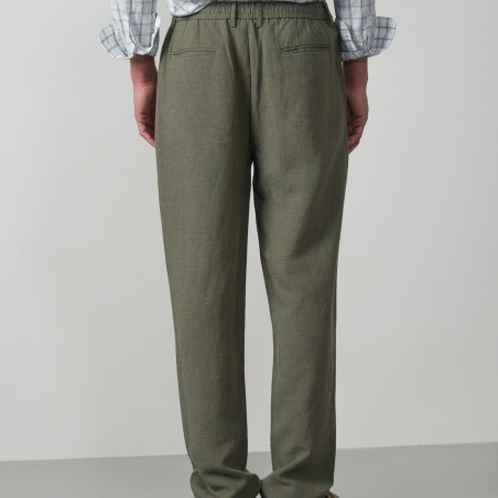 ETIEM PANTALÓN DE UNA PINZA EN TENCEL/LINO